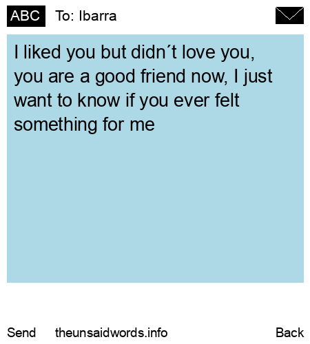unsent message to Ibarra