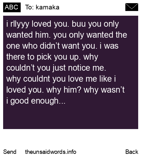 unsent message to kamaka
