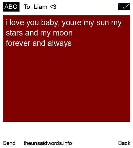 unsent message to Liam <3
