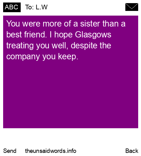 unsent message to L.W