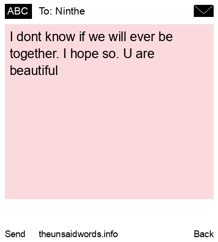 unsent message to Ninthe