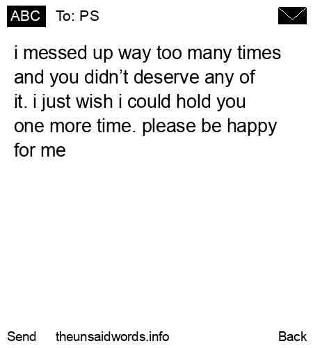 unsent message to PS