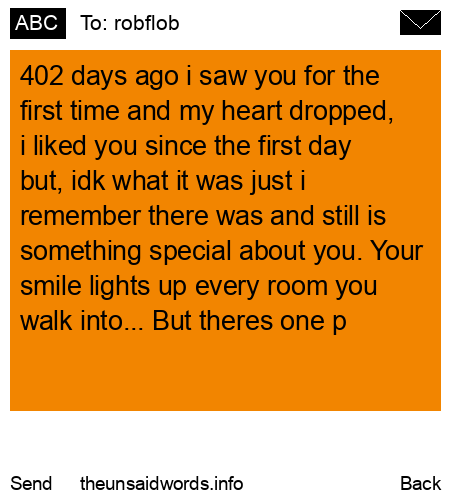 unsent message to robflob