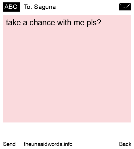 unsent message to Saguna