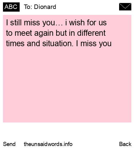 unsent message to Dionard