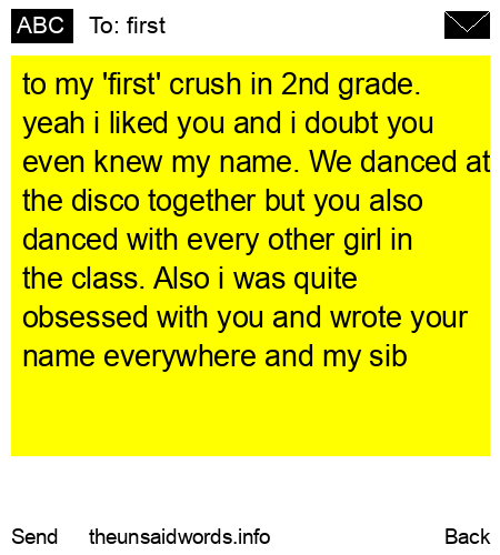 unsent message to first