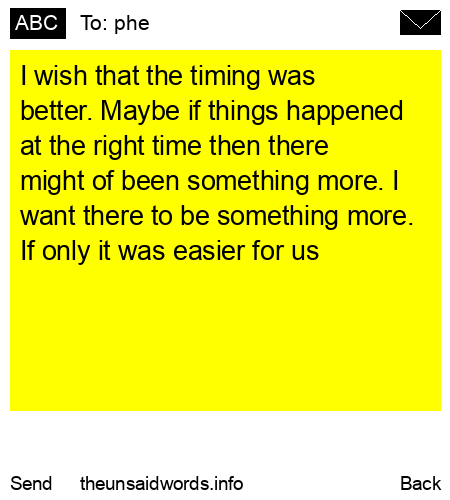 unsent message to phe