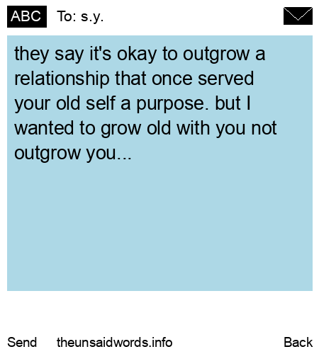 unsent message to s.y.