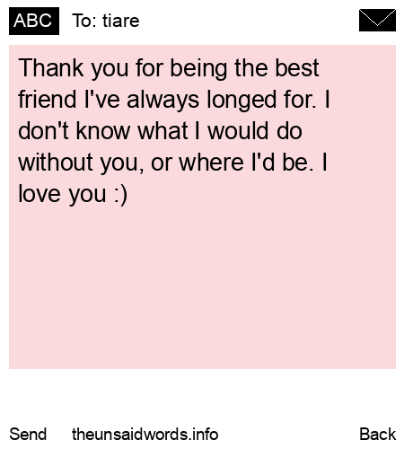 unsent message to tiare