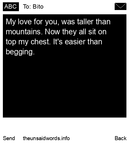 unsent message to Bito