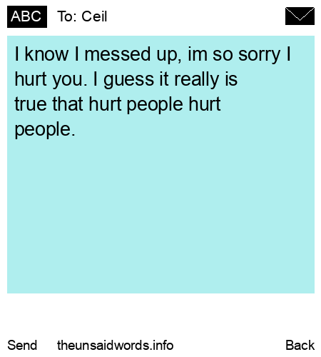 unsent message to Ceil