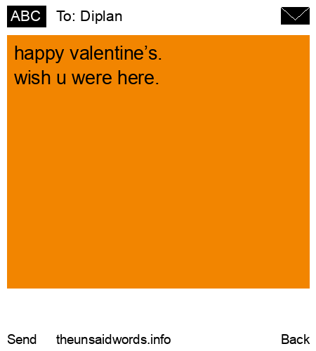unsent message to Diplan
