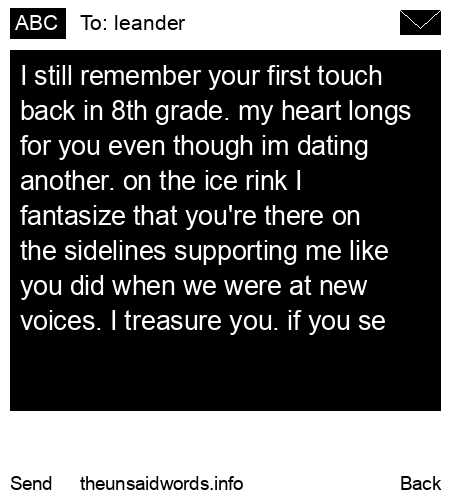 unsent message to leander