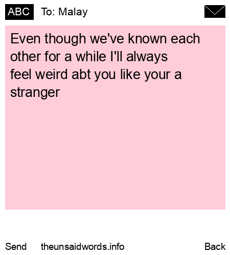 unsent message to Malay
