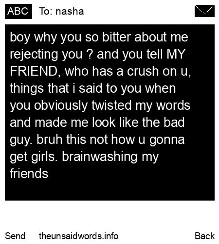 unsent message to nasha