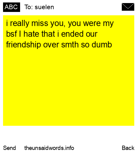 unsent message to suelen 