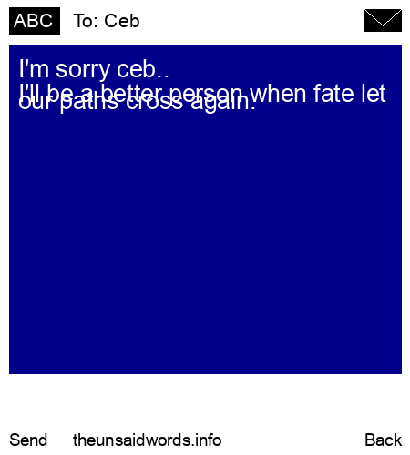 unsent message to Ceb