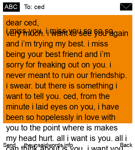 unsent message to ced
