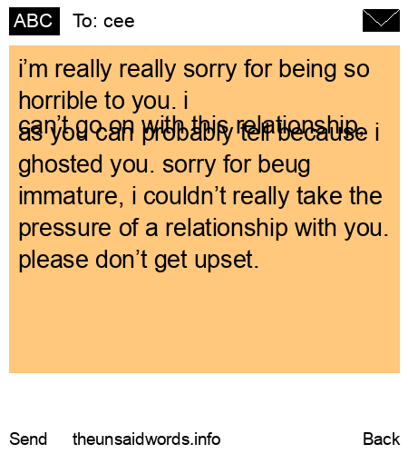 unsent message to cee