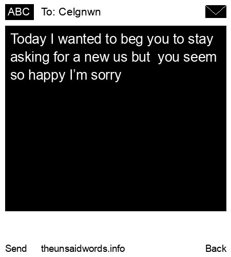 unsent message to Celgnwn