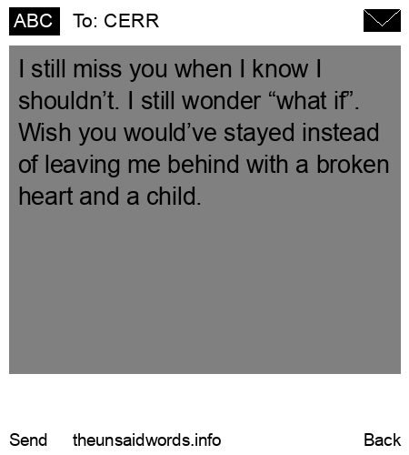 unsent message to CERR