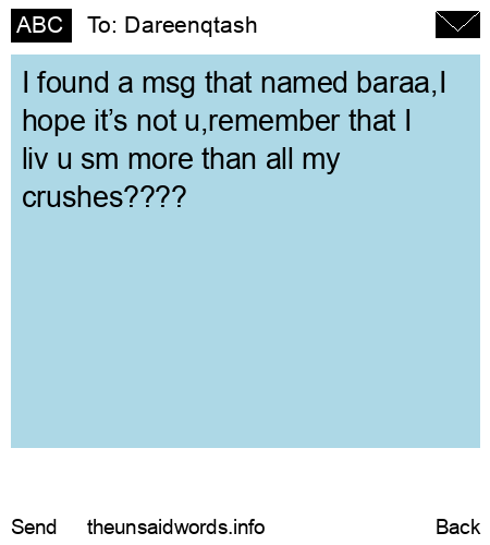 unsent message to Dareenqtash 