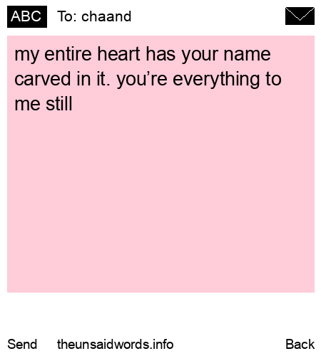 unsent message to chaand