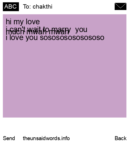 unsent message to chakthi