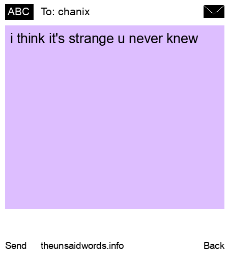 unsent message to chanix