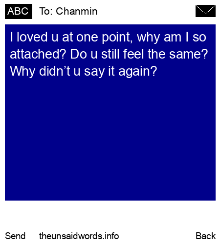 unsent message to Chanmin 