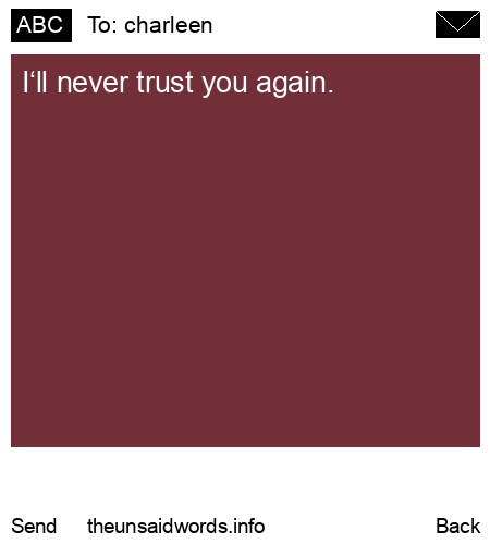 unsent message to charleen
