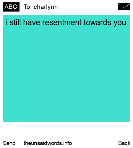 unsent message to charlynn