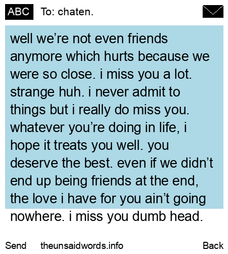unsent message to chaten.