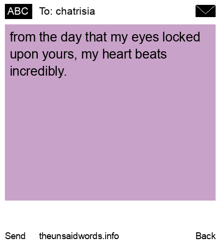 unsent message to chatrisia
