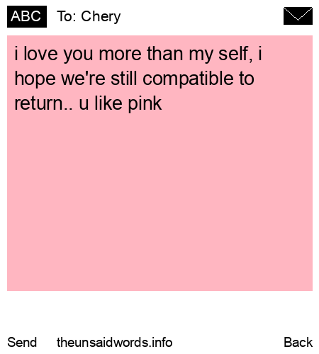 unsent message to Chery