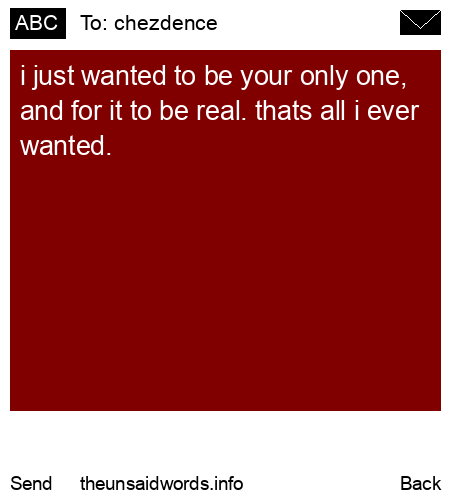 unsent message to chezdence