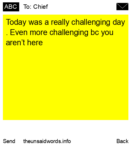 unsent message to Chief 