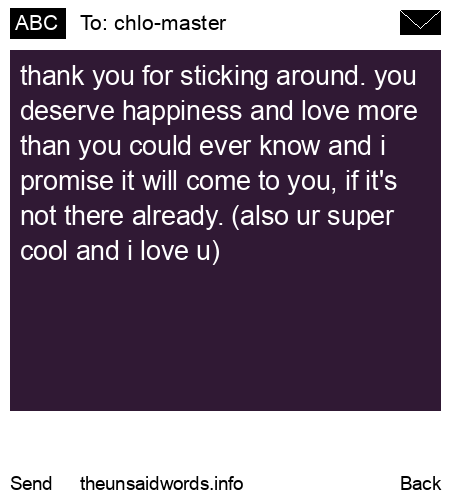 unsent message to chlo-master