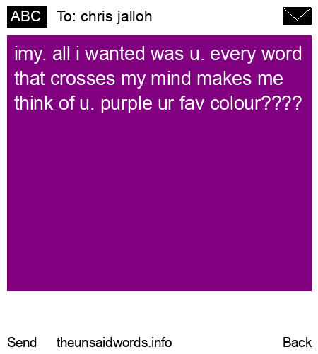 unsent message to chris jalloh
