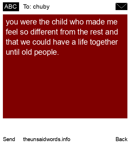 unsent message to chuby