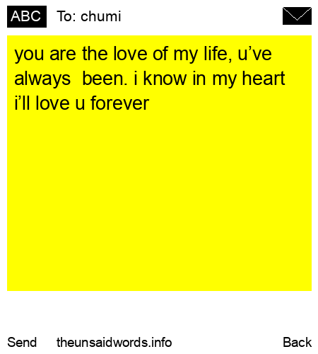unsent message to chumi