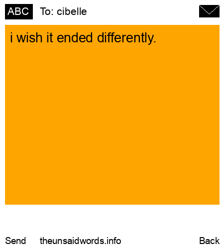 unsent message to cibelle