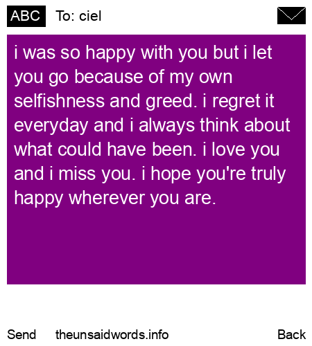 unsent message to ciel