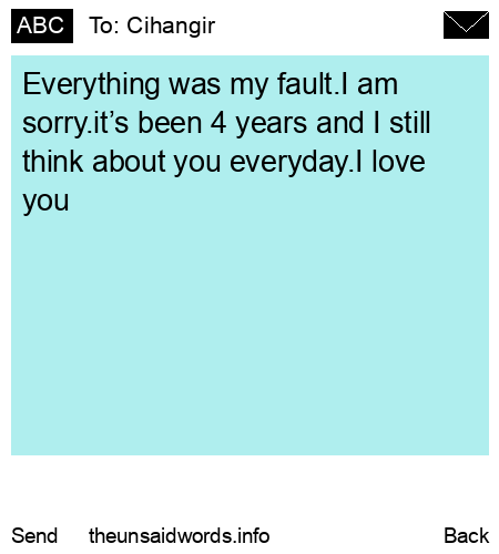unsent message to Cihangir