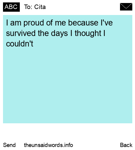 unsent message to Cita
