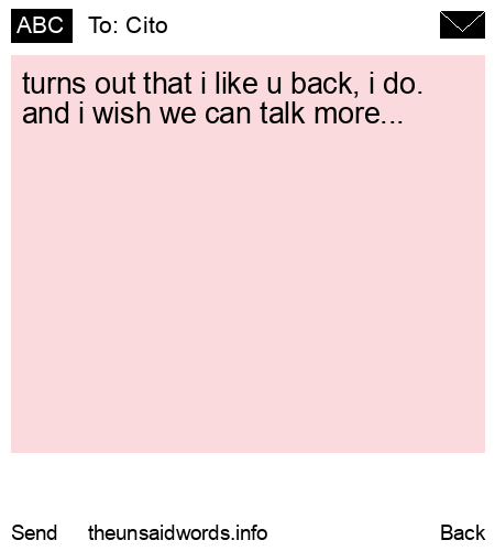 unsent message to Cito