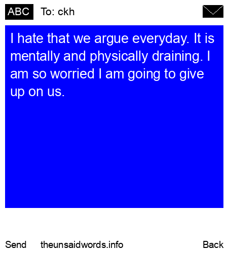 unsent message to ckh