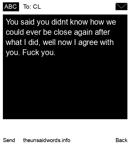 unsent message to CL