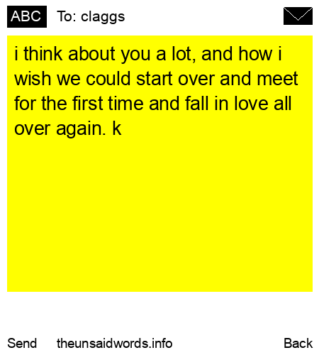 unsent message to claggs