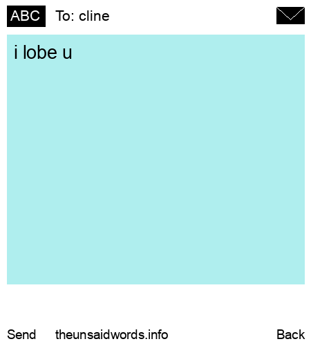 unsent message to cline